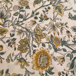 Pottery Barn King Size Duvet Cover with 3 Euro Shams Jacobean 4pc Multicolored